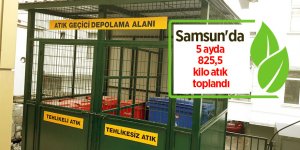 Samsun'da 5 ayda 825,5 kilo atık toplandı
