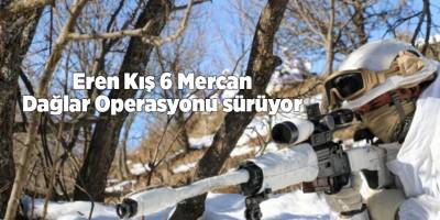 Eren Kış 6 Mercan Dağlar Operasyonu sürüyor