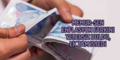 Memur-Sen enflasyon farkını yetersiz buldu, ek zam istedi