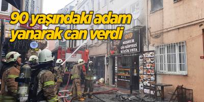 90 yaşındaki adam yanarak can verdi