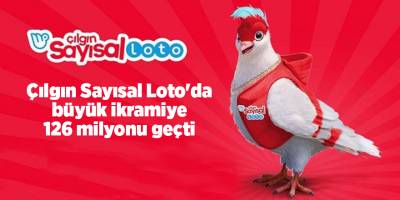 Çılgın Sayısal Loto'da büyük ikramiye 126 milyonu geçti