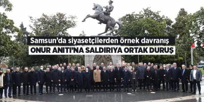 Samsun’da siyasetçilerden örnek davranış