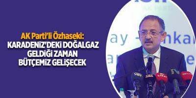 AK Parti'li Özhaseki:  Karadeniz'deki doğalgaz geldiği zaman bütçemiz gelişecek
