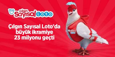 Çılgın Sayısal Loto'da büyük ikramiye 23 milyonu geçti