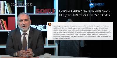 Başkan Sandıkçı'dan 'samimi' yayın!