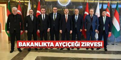 Bakanlıkta ayçiçeği zirvesi