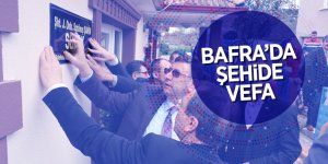Bafra’da şehide vefa