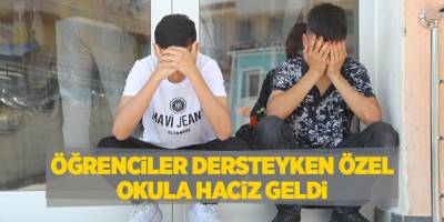 Öğrenciler dersteyken özel okula haciz geldi