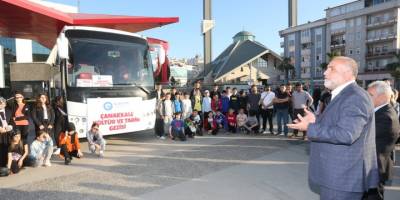 Başkan Sandıkçı öğrencileri Çanakkale'ye uğurladı - samsun haber
