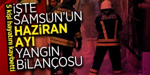 İşte Samsun’un haziran ayı yangın bilançosu