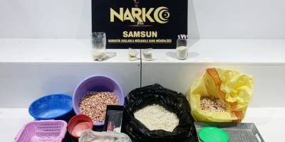 Samsun'da bekar evindeki uyuşturucu imalatına operasyon: 2 gözaltı