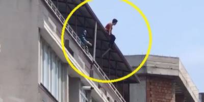 Samsun'da çatıda can pazarı: Polisin hamlesi kadını kurtardı - samsun haber