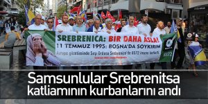Samsunlular Srebrenitsa katliamının kurbanlarını andı