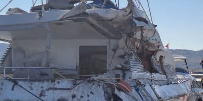 Bodrum'da kaçmaya çalışan lüks yat, ateş açılarak durduruldu