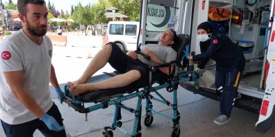 Ocakta unutulan yemekten yangın çıktı