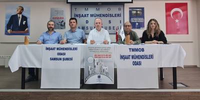 İMO Samsun Şube Başkanı Talak: Her şantiyeye bir şef şart