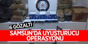Samsun'da uyuşturucu operasyonu: 6 gözaltı