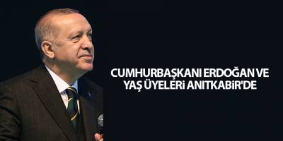 Cumhurbaşkanı Erdoğan ve YAŞ üyeleri Anıtkabir'de