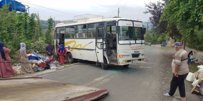 Fındık işçilerini taşıyan araç devrildi - samsun haber