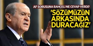 Af sorusuna Bahçeli ne cevap verdi?