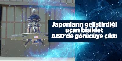 japonların geliştirdiği uçan bisiklet ABD'de görücüye çıktı