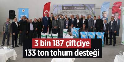 3 bin 187 çiftçiye 133 ton tohum desteği - samsun haber