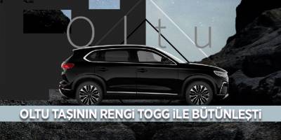 Oltu taşının rengi Togg ile bütünleşti