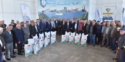 Tekkeköy’de çiftçilere tohum desteği - samsun haber