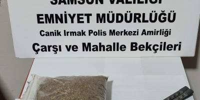 Samsun'da bekçiler şüpheli araçta uyuşturucu ele geçirdi