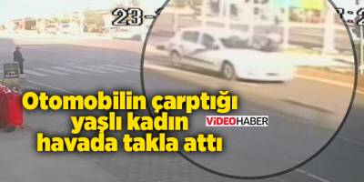 Otomobilin çarptığı yaşlı kadın havada takla attı - samsun haber