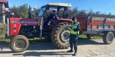 Samsun'da kusurlu 457 tarım aracı trafikten men edildi