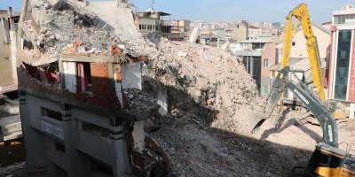 Samsun'da iş merkezinin yıkımında sona gelindi - samsun haber