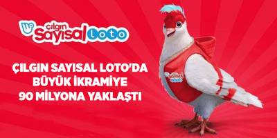 Çılgın Sayısal Loto'da büyük ikramiye 90 milyona yaklaştı