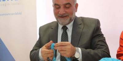 Başkan Sandıkçı öğrenciler için atkı ve bere ördü - samsun haber