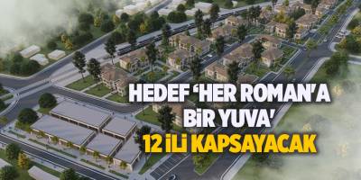 Hedef ‘Her Roman'a Bir Yuva' 12 ili kapsayacak