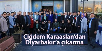 Çiğdem Karaaslan’dan Diyarbakır’a çıkarma
