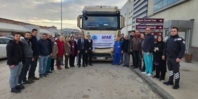 Samsun'da hastaneden depremzedelere destek - samsun haber