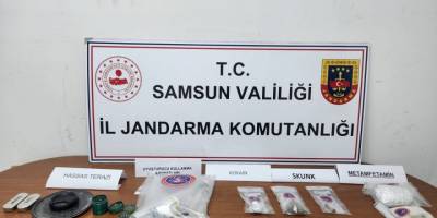 Samsun'da evinde uyuşturucu ele geçen şahsa gözaltı - samsun haber