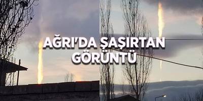 Ağrı'da şaşırtan görüntü