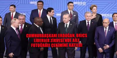 Cumhurbaşkanı Erdoğan, BRICS Liderler Zirvesi’nde aile fotoğrafı çekimine katıldı