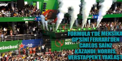 Formula 1’de Meksika GP’sini Ferrari’den Carlos Sainz kazandı: Norris, Verstappen’e yaklaştı