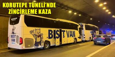 Korutepe Tüneli’nde zincirleme kaza