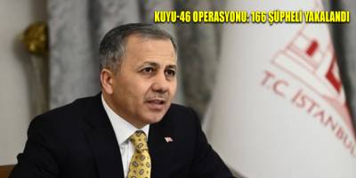 KUYU-46 operasyonu: 166 şüpheli yakalandı