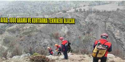 AFAD, 1000 arama ve kurtarma teknikeri alacak