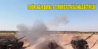 Teröre ağır darbe: 4 terörist etkisiz hâle getirildi