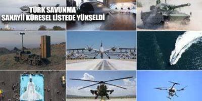 Türk Savunma Sanayii küresel listede yükseldi
