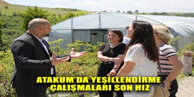 Atakum’da yeşillendirme çalışmaları son hız