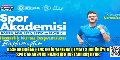 BAŞKAN DOĞAN GENÇLERİN YANINDA OLMAYI SÜRDÜRÜYOR SPOR AKADEMİSİ HAZIRLIK KURSLARI BAŞLIYOR