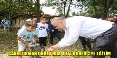 Canik Orman Okulu'nda 4974 Öğrenciye Eğitim