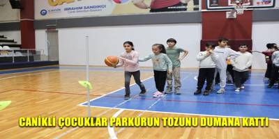 Canikli Çocuklar Parkurun Tozunu Dumana Kattı